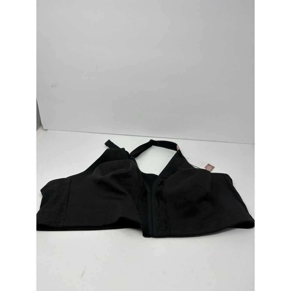 Cacique Womens BRA 46D Black Lace UnLined Full Coverage Lane Bryant No Wire NWT
